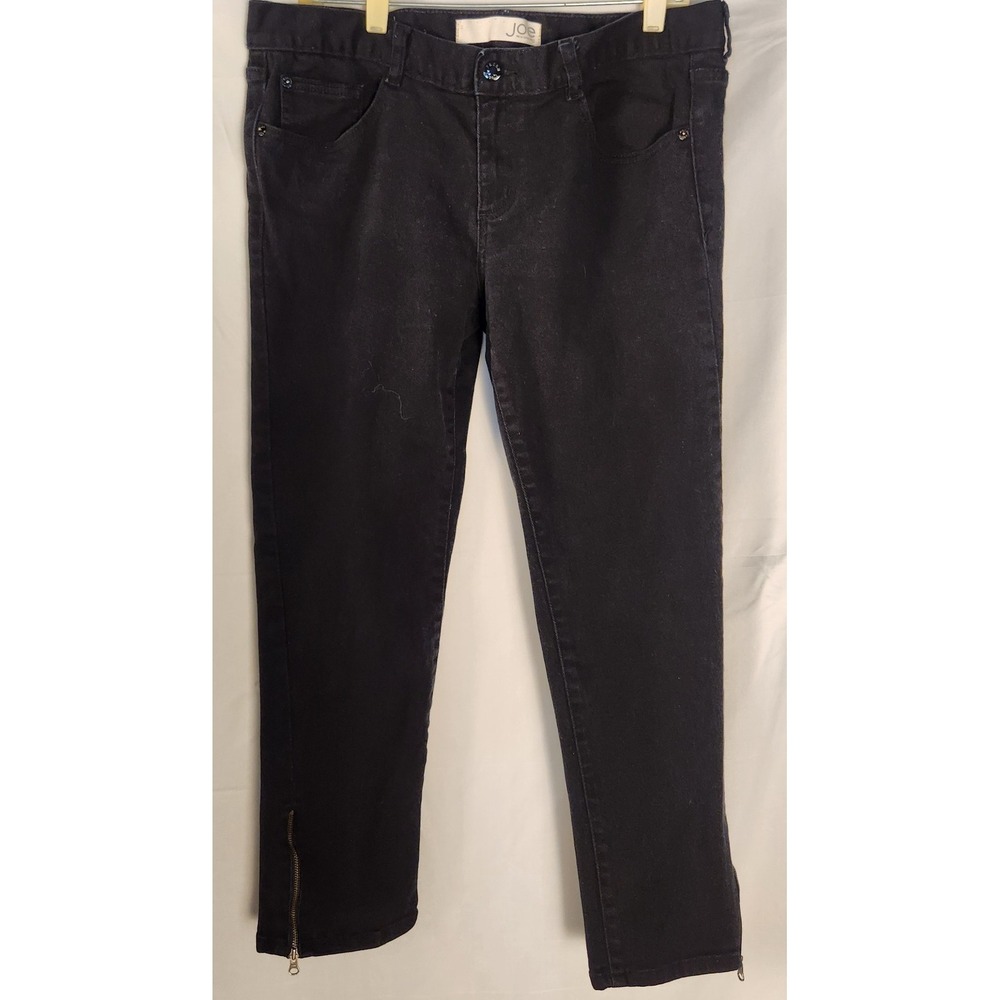 Joe Fresh Black Slim Ankle Zip Jeans Women's Size 14